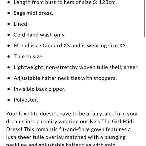 Hello Molly KISS THE GIRL MIDI DRESS SAGE - Picture 5 of 6